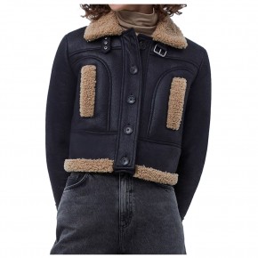 Kelly Brook Heart Radio Studios Leather Jacket